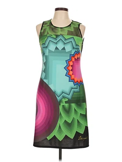 Pre-owned Desigual Cocktail Dress In Green