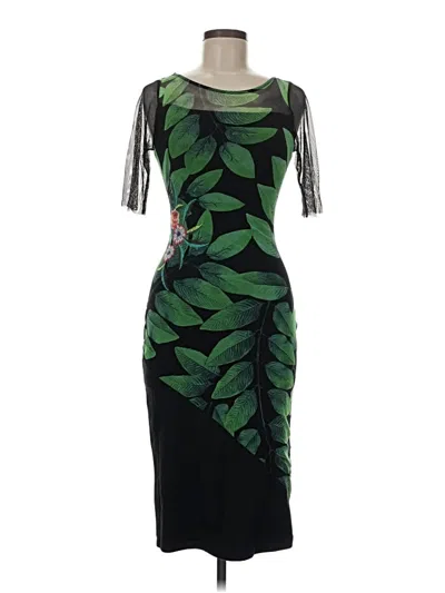 Pre-owned Desigual Cocktail Dress In Green