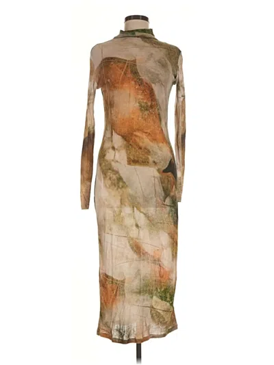 Pre-owned Desigual Cocktail Dress In Tan