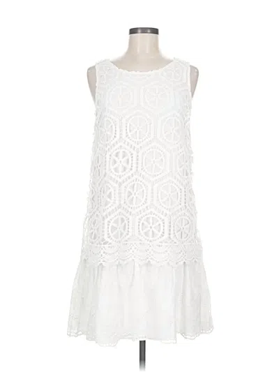 Pre-owned Desigual Cocktail Dress In White