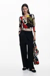 Desigual Collage Sweater M. C. Lacroix In Material Finishes