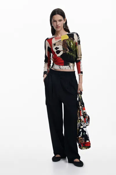 Desigual Collage Sweater M. C. Lacroix In Material Finishes