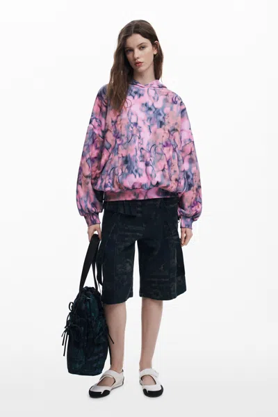 Desigual オーバーサイズ スウェットシャツ Collina Strada In Red
