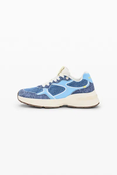 Desigual Combined Runner Sneakers In Blue