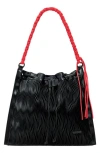 Desigual Convertible Embossed Backpack In Black