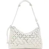Desigual Medium Perforated Crossbody Bag In Beige