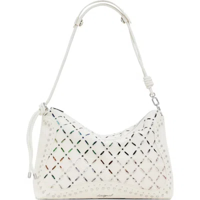 DESIGUAL DESIGUAL COTTON CANVAS SHOULDER BAG