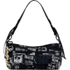 Desigual Cotton Canvas Shoulder Bag In Multi
