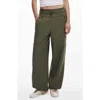 Desigual Cotton Toggle Joggers In Green