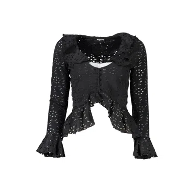 Desigual Black Cotton Shirt