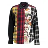 Desigual Black Cotton Shirt In Multi