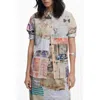 Desigual Beige Cotton Shirt In Neutral