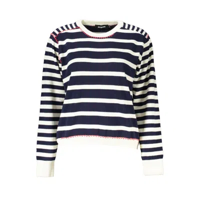 Desigual Cotton Women's Sweater In Blue