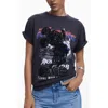 Desigual Graphic T-shirt In Blue