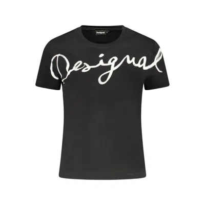 Desigual Cotton Womens T-shirt In Black