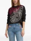 Desigual Crew-neck Sweater In Black