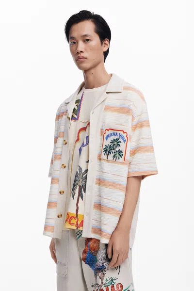 Desigual Cuba Shirt In White