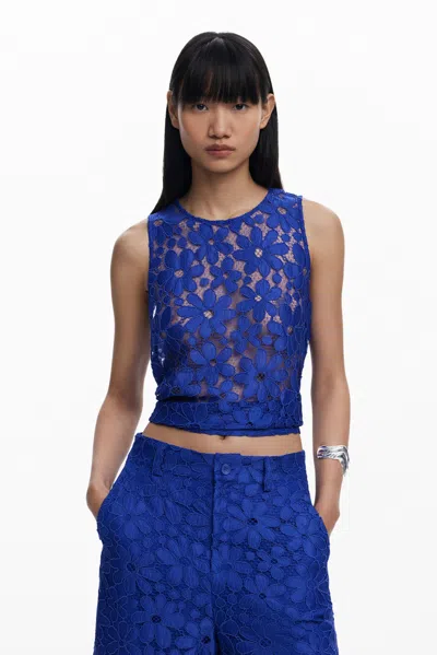 DESIGUAL CUT-OUT T-SHIRT