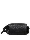 Desigual Debossed-print Shoulder Bag In Black