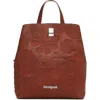 Desigual Dejavu Faux Leather Backpack In Brown
