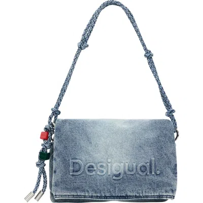 Desigual Denim Crossbody Bag In Blue