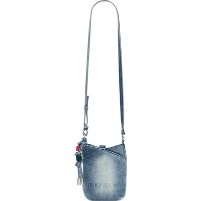 Desigual Denim Crossbody Bag In Blue