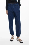 Desigual Denim Joggers In Blue