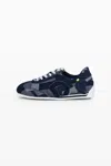 Desigual Denim Patchwork Sneaker In Blue