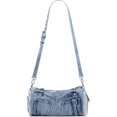 Desigual Denim Pockets East/west Bag In Blue
