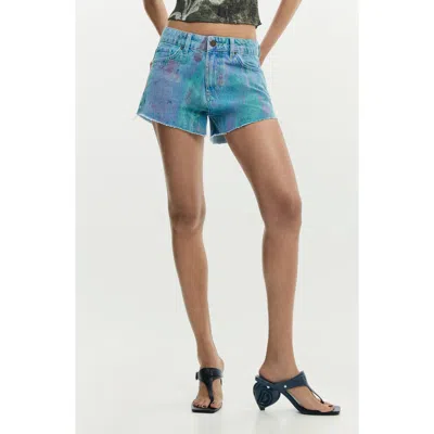 Desigual Denim Shorts In Blue