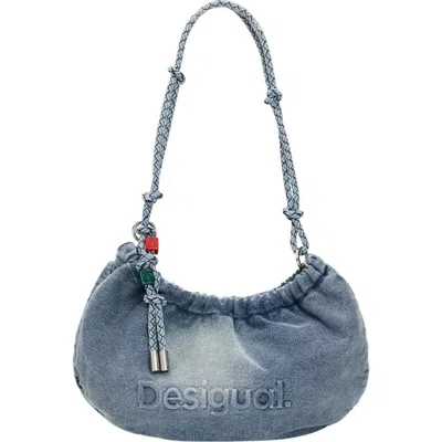 Desigual Denim Shoulder Bag In Blue