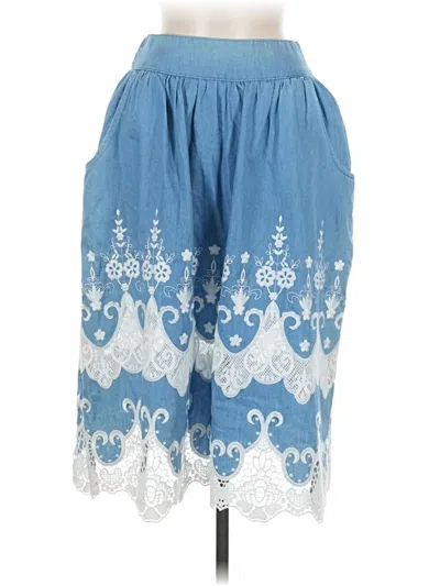 Pre-owned Desigual Denim Skirt In Blue