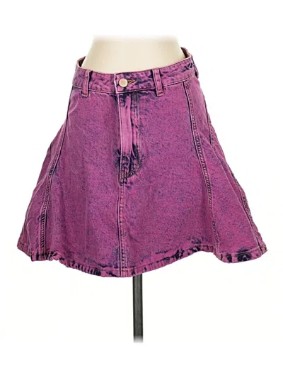 Pre-owned Desigual Denim Skirt In Purple