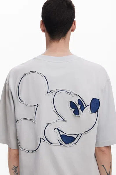 Desigual Denim T-shirt Mickey Mouse™ In Black