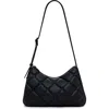 Desigual Diamond Quilted Faux Leather Shoulder Bag In Black