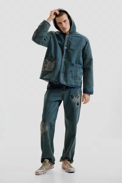 Desigual Disney™ Patch Jeans In Blue