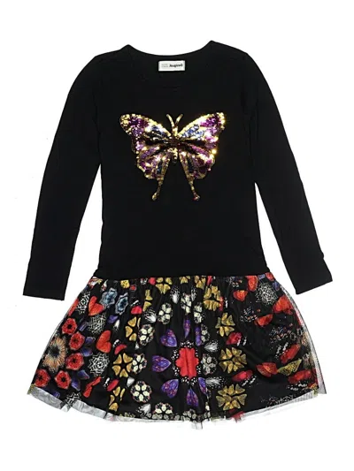 Pre-owned Desigual Kids' Dress In Black
