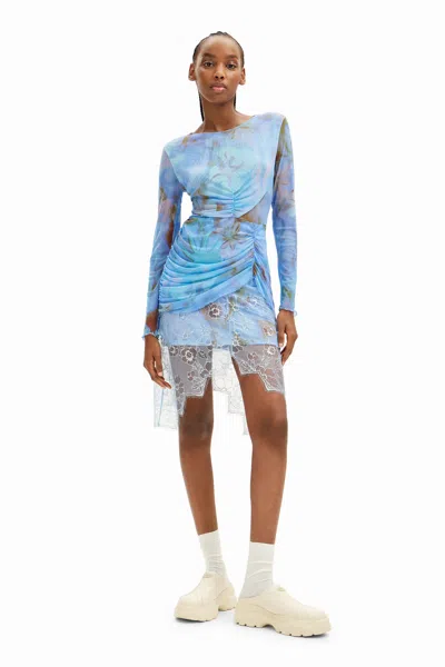 Desigual Dress In Blue | ModeSens