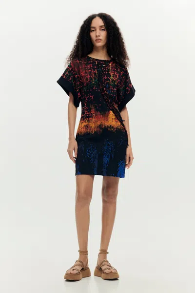 Desigual Dress Designed By Mr. Christian Lacroix In Black