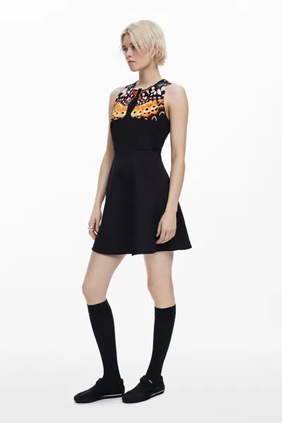 Desigual Dress Designed By Mr. Christian Lacroix In Black