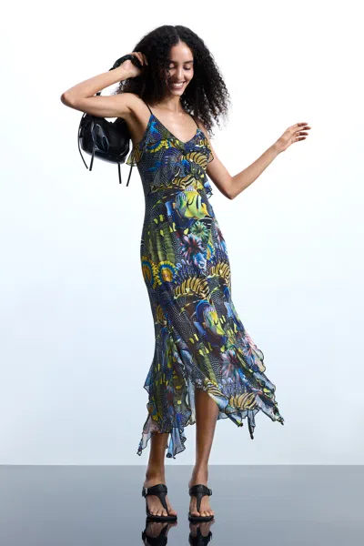 Desigual Dress Designed By Mr. Christian Lacroix In Multi