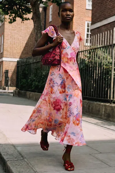 Desigual Dress Designed By Mr. Christian Lacroix In Red