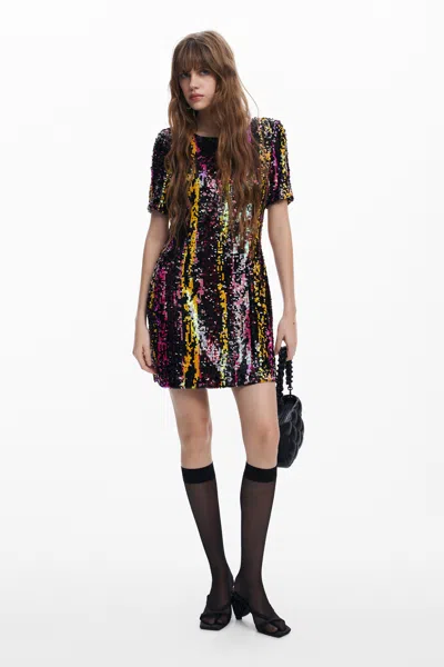 Desigual Dress In Material Finishes