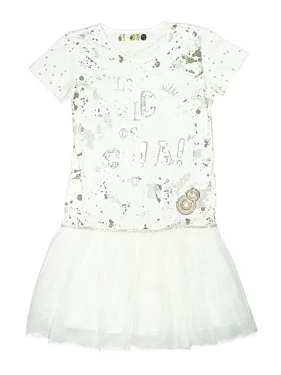 Pre-owned Desigual Kids' Dress In White