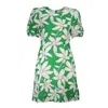 DESIGUAL ELEGANT SHORT SLEEVE PATTERNED DRESS