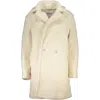 DESIGUAL ELEGANT WHITE LONG-SLEEVED COAT