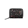 Desigual Elegant Black Zip Wallet With Contrasting Accents In Black
