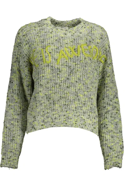 DESIGUAL EMBROIDE SWEATER WITH CONTRASTING WOMEN'S ACCENTS