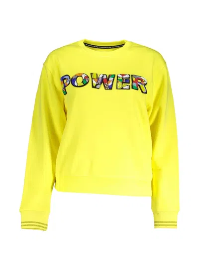 Desigual Embroidered Detail Sweater In Green