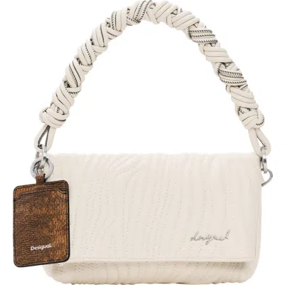 Desigual Engraved Crossbody Bag In Brown